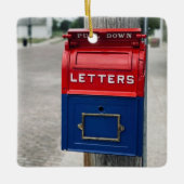 Vintages Postfach Keramikornament (Vorderseite)