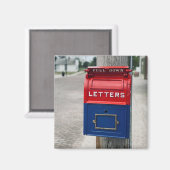 Vintages Postfach Magnet (Vorderseite/Rückseite)