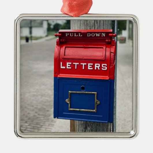 Vintages Postfach Ornament Aus Metall (Vorne)