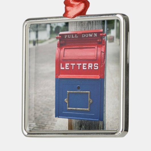 Vintages Postfach Ornament Aus Metall (Links)