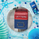 Vintages Postfach Pappteller (Party)