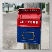 Vintages Postfach Poster (Vorne)