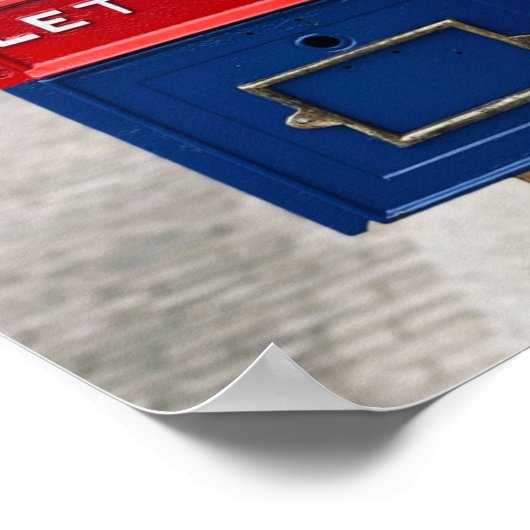 Vintages Postfach Poster (Ecke)