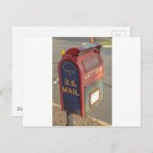 Vintages Postfach Postkarte (Vorne/Hinten)