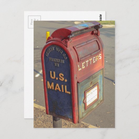 Vintages Postfach Postkarte (Vorne/Hinten)