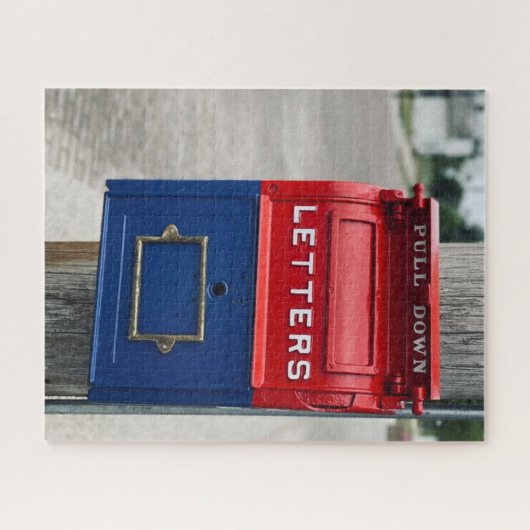 Vintages Postfach Puzzle (Horizontal)