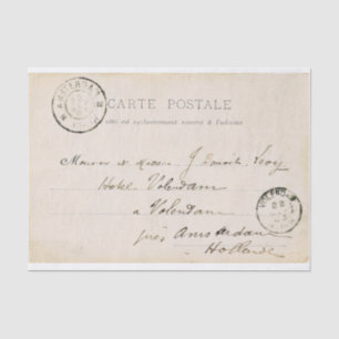 Vintages Postkarten-Papierpapier Seidenpapier