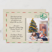 Vintages Postkartenschiff Feiertag Party Einladung (Vorne/Hinten)