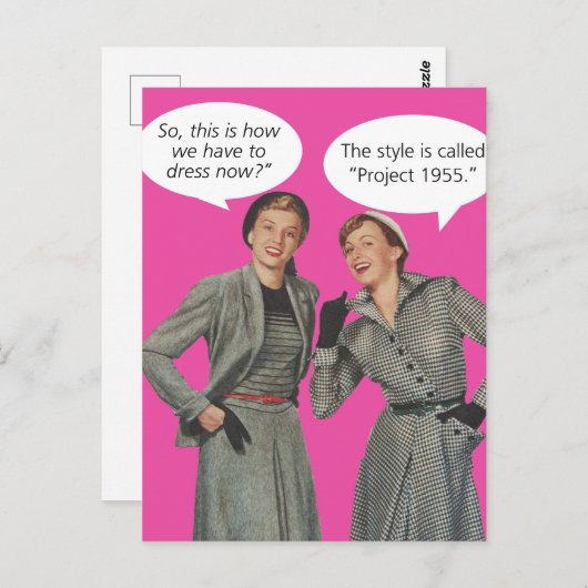 Vintages Postkartenstoppprojekt 2025 Postkarte (Vorne/Hinten)