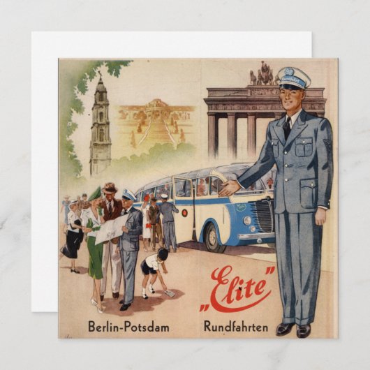 Vintages Potsdam-Poster (Vorne/Hinten)