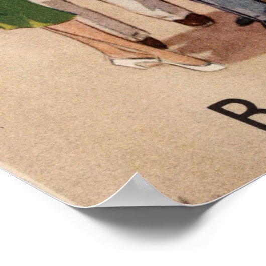 Vintages Potsdam-Poster Poster (Ecke)