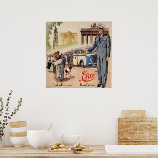 Vintages Potsdam-Poster Poster (Küche)