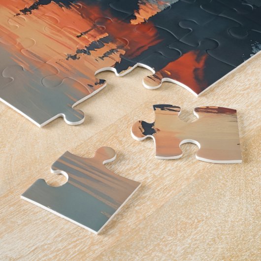 Vintages Prag: Karlsbrücke Postcard Puzzle (Seite)