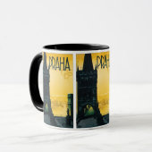 Vintages Prag (Praha) Poster Tasse (Vorderseite Links)