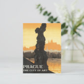 Vintages Prag Tschechoslowakei Postkarte (Stehend Vorderseite)