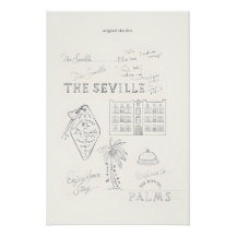 Vintages, präppy Coquette Girl Glossy Poster