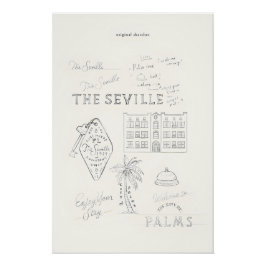 Vintages, präppy Coquette Girl Glossy Poster