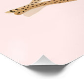 Vintages, präppy Coquette Girl Glossy Poster (Ecke)