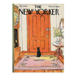 Vintages, präppy Coquette Girl Glossy Poster