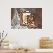 Vintages Pressekamera-Poster Poster (Küche)