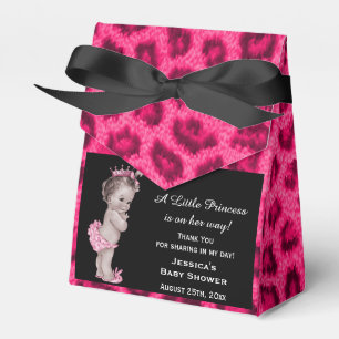 Vintages Princess Baby Duschleopard Muster Geschenkschachtel