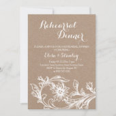 Vintages Probe-Dinner Einladung (Vorderseite)