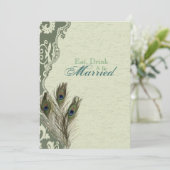 Vintages Probe-Dinner Einladung (Stehend Vorderseite)