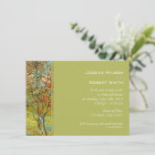 Vintages Probe mit feiner Blumen Einladung (Stehend Vorderseite)