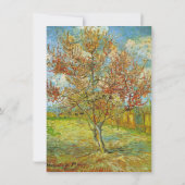 Vintages Probe mit feiner Blumen Einladung (Rückseite)