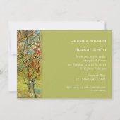 Vintages Probe mit feiner Blumen Einladung (Vorderseite)