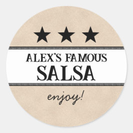 Vintages Produkt für Craft Market Canning Jour Runder Aufkleber