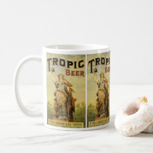 Vintages Produktlabel Art, Tropic Beer Gladiator Kaffeetasse