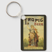 Vintages Produktlabel Art, Tropic Beer Gladiator Schlüsselanhänger (Vorderseite)