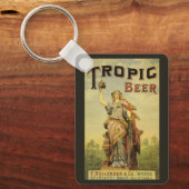 Vintages Produktlabel Art, Tropic Beer Gladiator Schlüsselanhänger (Vorderseite)