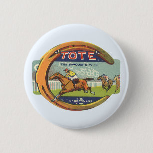 Vintages Produktlabel Kunst, Tasche Sportsman's To Button