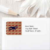 Vintages Propellerflugzeug auf Burlap Print (Insitu)