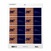 Vintages Propellerflugzeug auf Burlap Print (Vorne)