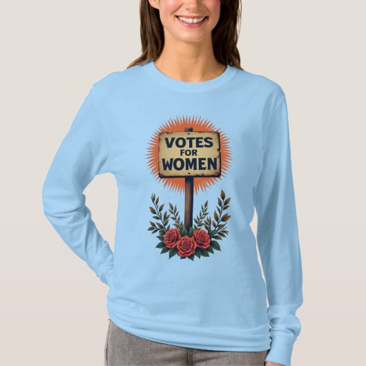 Vintages Protestzeichen für Frauen T-Shirt (Vorderseite)