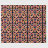 Vintages psychedelisches Muster Geschenkpapier (Flach)