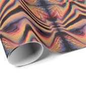 Vintages psychedelisches Muster Geschenkpapier (Rolleneckpunkt)