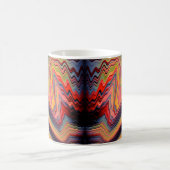 Vintages psychedelisches Muster Kaffeetasse (Mittel)