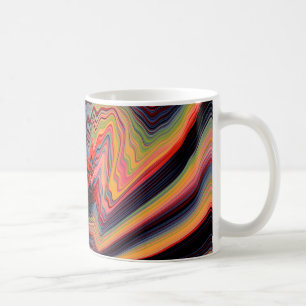 Vintages psychedelisches Muster Kaffeetasse