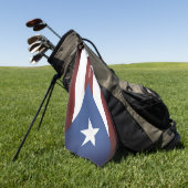 Vintages Puerto Rico-Fahnenspiel Golfhandtuch (Gras)