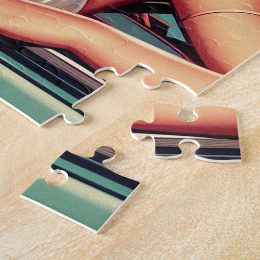 Vintages Puerto-Rico-Girl Puzzle (Seite)