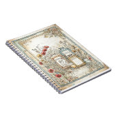 Vintages Pulver und Talcum-Bauernmuster Notizblock (Rechte Seite)