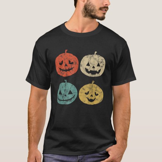 Vintages Pumpkin Shirt Retro JackOLantern Pumpkin (Vorderseite)