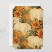 Vintages Pumpkins-Halloween-Party Einladung (Rückseite)