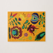 Vintages Puzzle der 70er Blume (Horizontal)