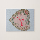 Vintages Puzzlespiel Herzvalentines Tages Puzzle (Horizontal)