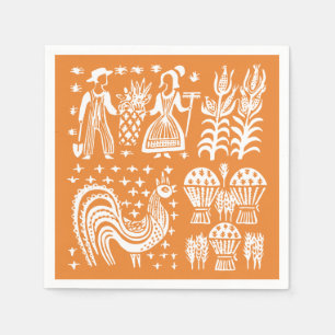 Vintages Pyrex Muster - Butterprint (amischer Serviette